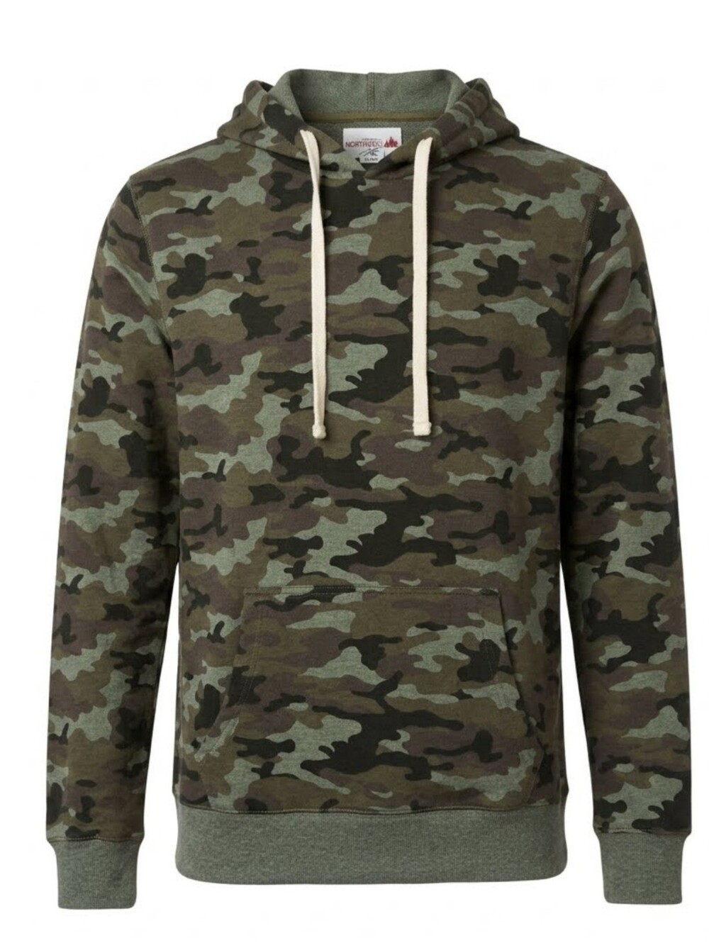 Great Northwest Camouflage Sweatshirt - Green Camo Sz Medium